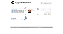 Desktop Screenshot of cohesionfreight.com